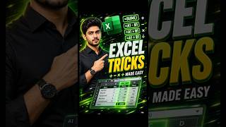 Excel Basic Formulas for Beginners | SUM, COUNT, (Excel Shorts) #learnexcel #exceltricks