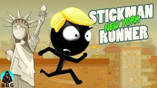 Stickman run New York | Android Gameplay Trailer HD screenshot 1