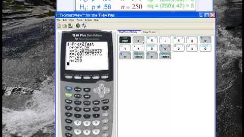 Hypothesis Test for a Proportion with the TI 84 Calculator