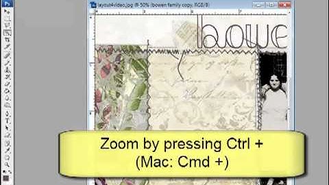 Selectively Filling Type with Patterned Paper in Photoshop and PSE