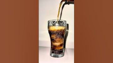 Pouring Coke Over Ice 🥶🥤 | Satisfying ASMR #shorts #ytshorts