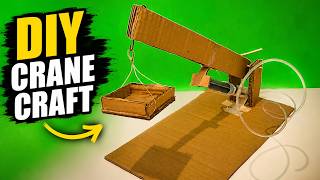 Cardboard Hydraulic Crane Machine | Best DIY Craft Idea 2026 #CardboardCraft #HydraulicCrane #cute