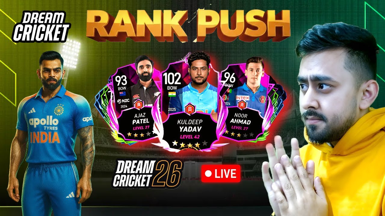 🔴Kya Yeh Season TOP 100 Hoga? 🔥 | TOP 100 LIVE RANK PUSH or what | DREAM CRICKET