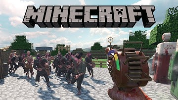 Minecraft One Window Challenge Custom Zombies Map