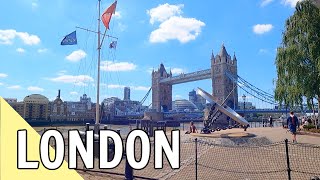 London Walk - Luxury Yachts, Tower Bridge, Tower of London & St.Katherine Docks