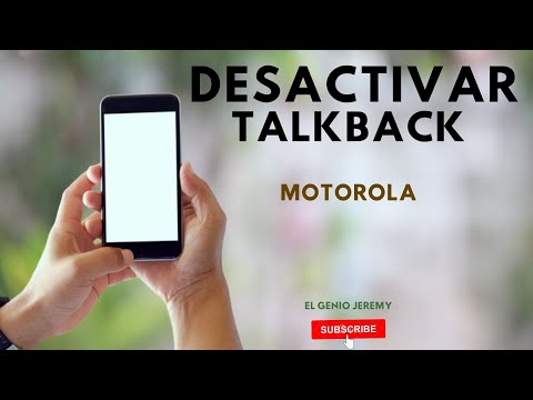 Desactivar TALKBACK Celular Motorola | Mi celular habla el asistente de voz