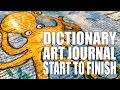 How to: Dictionary Art Page - Octopus (Part 1)