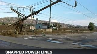 MENIFEE: Wild Weather Snaps Power Lines