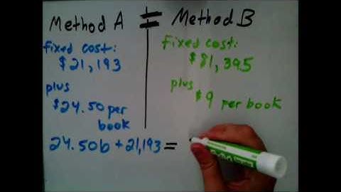 Solving a decimal word problem using a linear equation with the variable on both sides