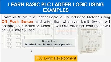 Learn basics of Ladder Logic with a help of example: Part9 #plc #ladderlogic #timer #limitswitch