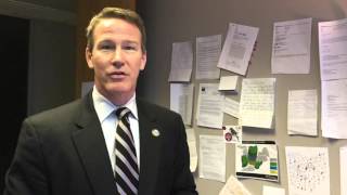 Jon Husted explains his wall of mail