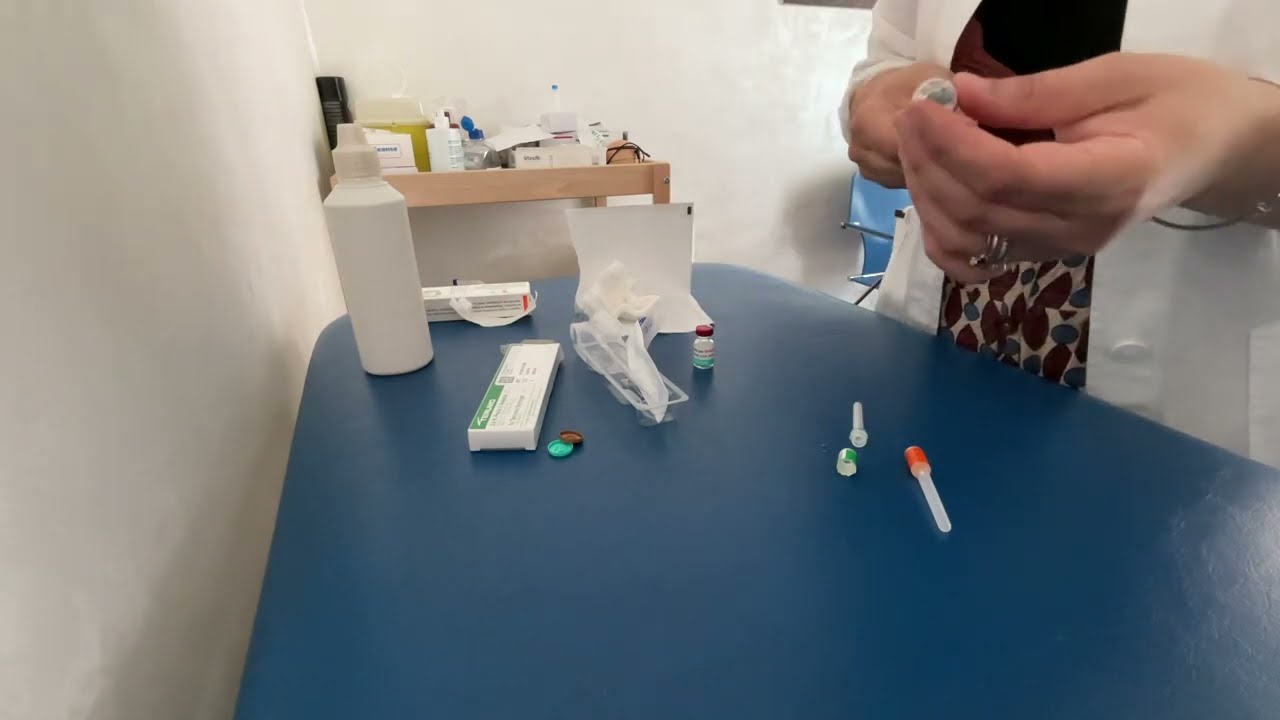 Vaccino ricombinante anti herpes zoster: tutorial su preparazione della fiala