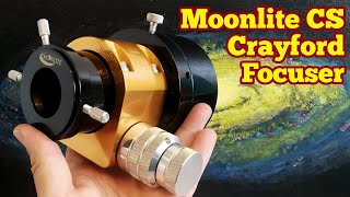 Amazing Moonlite CS Dual Speed Crayford SCT Focuser(Gold)With Celestron 3.25 and 2 Standard Flange