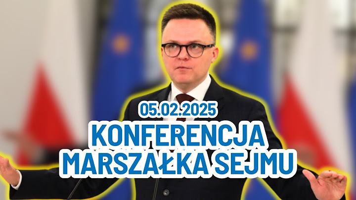 🔴 NA ŻYWO: Konferencja prasowa marszałka Sejmu Szymona HOŁOWNI 5.02.2025🔴