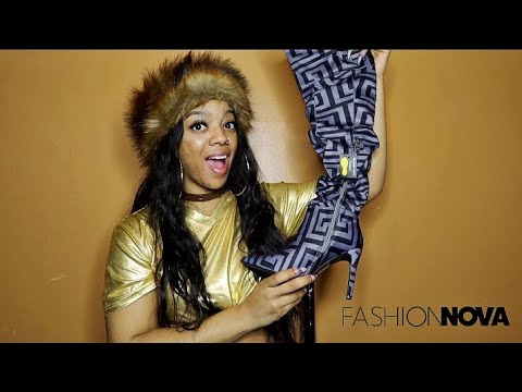 FASHION NOVA Thigh High Boots 
