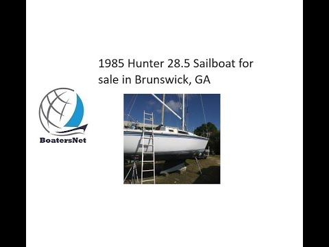 1985 Hunter 28 5 Sailboat for sale in Brunswick, GA. $5,500. @BoatersNetVideos