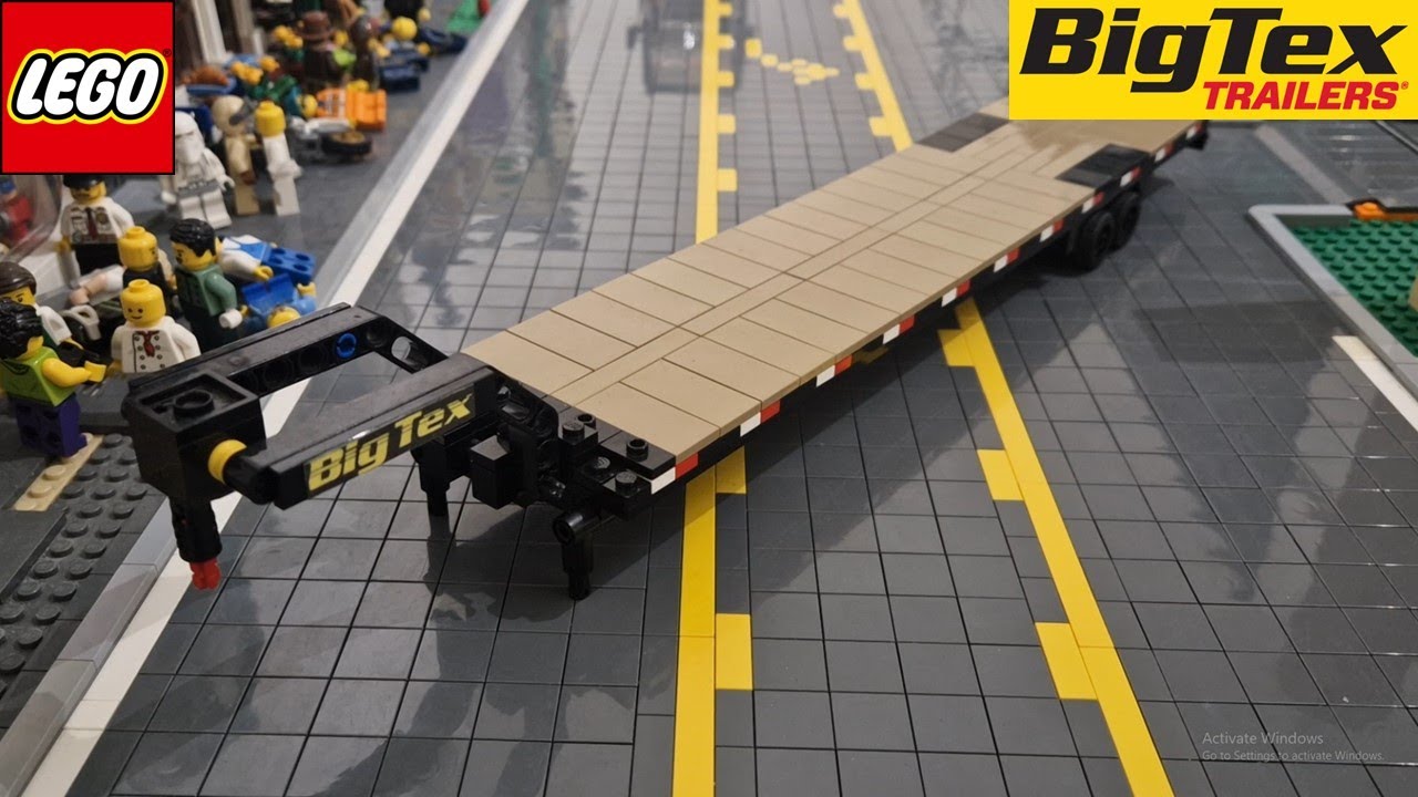 Lego BigTex 40ft Gooseneck Trailer MOC