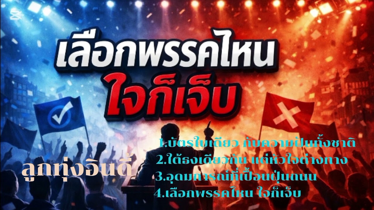 รวมเพลงลูกทุ่งอินดี้ [เลือกพรรคไหนใจก็เจ็บ] #ใหม่ล่าสุด #music