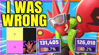 I WAS WRONG for putting SCIZOR into the LOWEST TIER | Pokemon Unite