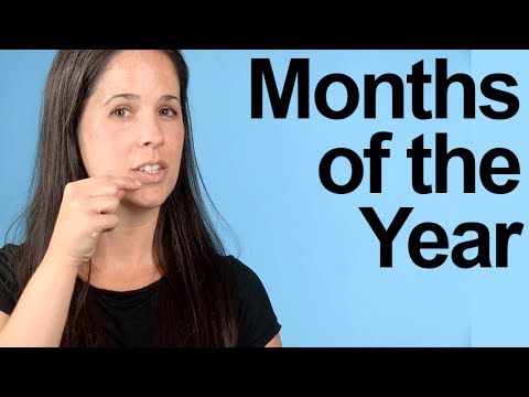 How to Pronounce the Months of the Year: American English