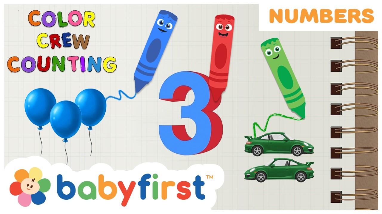 New Video | Toddler Learning Video | Color Crew - Counting  with Airplanes & Animals | BabyFirst