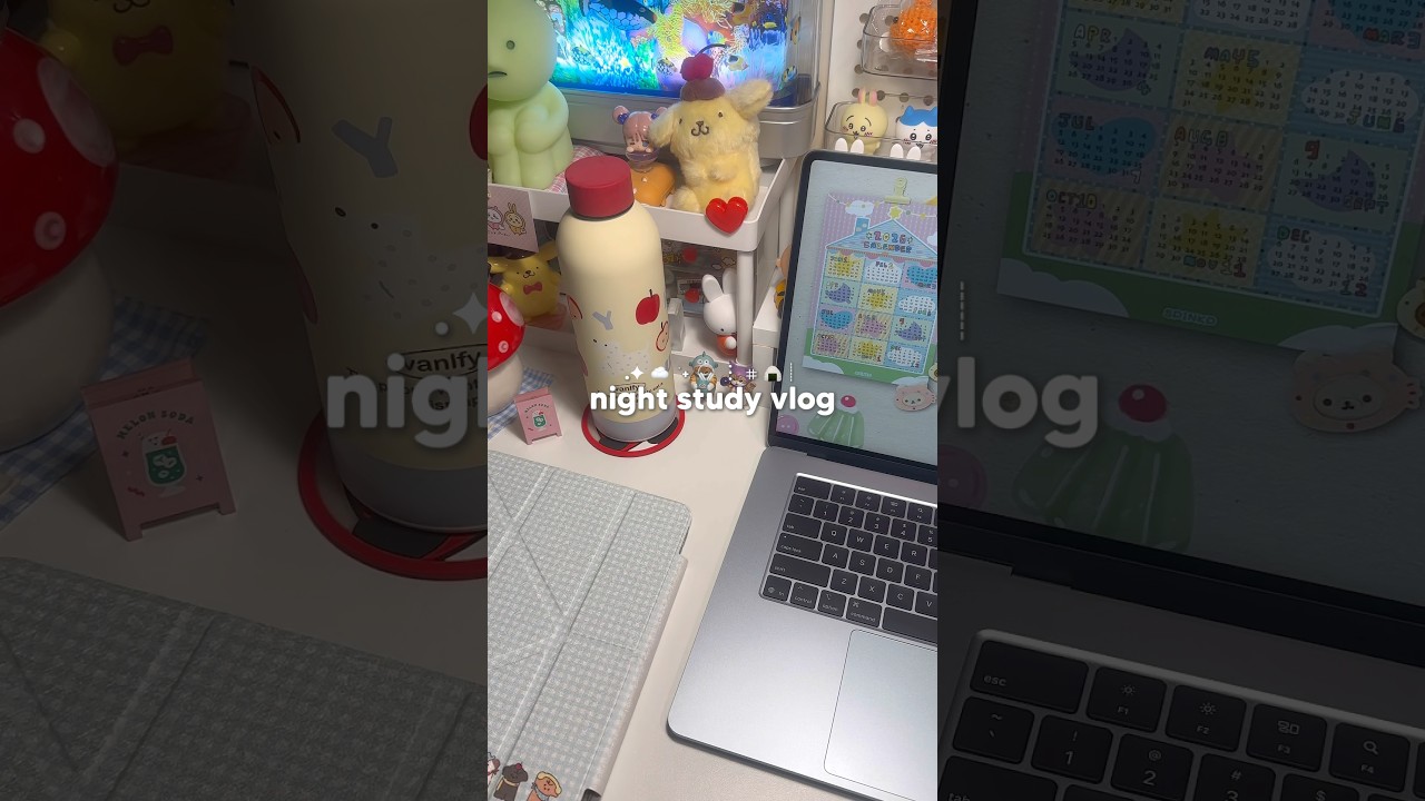 Back with another study vlog ꒰｡&bull;◡&bull;｡꒱ 🍙🎧 #study #studywithme #studyvlog #studying #studymotivation