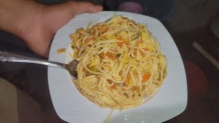 Simple and fast spaghetti 🍝  recipe for you guys watch and try 😋 