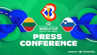 Lithuania v Slovenia - Press Conference