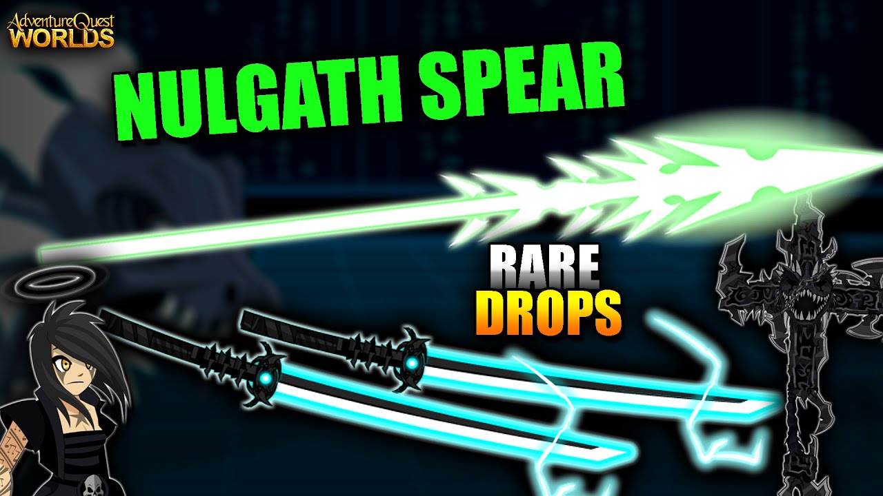 Techno Spear of Nulgath RARE Drops (AC Tagged) and More! AQW YouTube