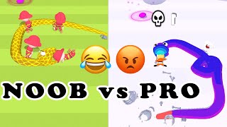 NOOB VS PRO - SnakeMaster 3D - Feed that Snake ! screenshot 1