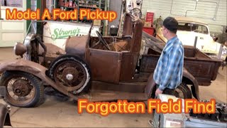 From Yard Art to Yard Art! A Forgotten Ford Model A Roadster Pickup Fresh Fresh From The Farm!