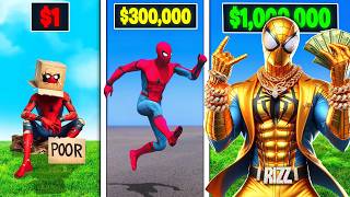 Famous Upgrading POOR to RICHEST SPIDERMAN in GTA 5 RP! Wealth
