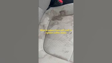 Remove coffee stains from car seat #coffee stains #car seat #cleaning #interiorcleaning