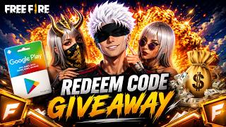 😱 FREE FIRE LIVE | GOOGLE PLAY CARD + REDEEM CODE GIVEAWAY 🎁 | UID CHECK & CUSTOM ROOM