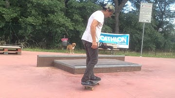 Nollie heel flip front nose slide