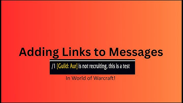How to add links into macros in World of Warcraft