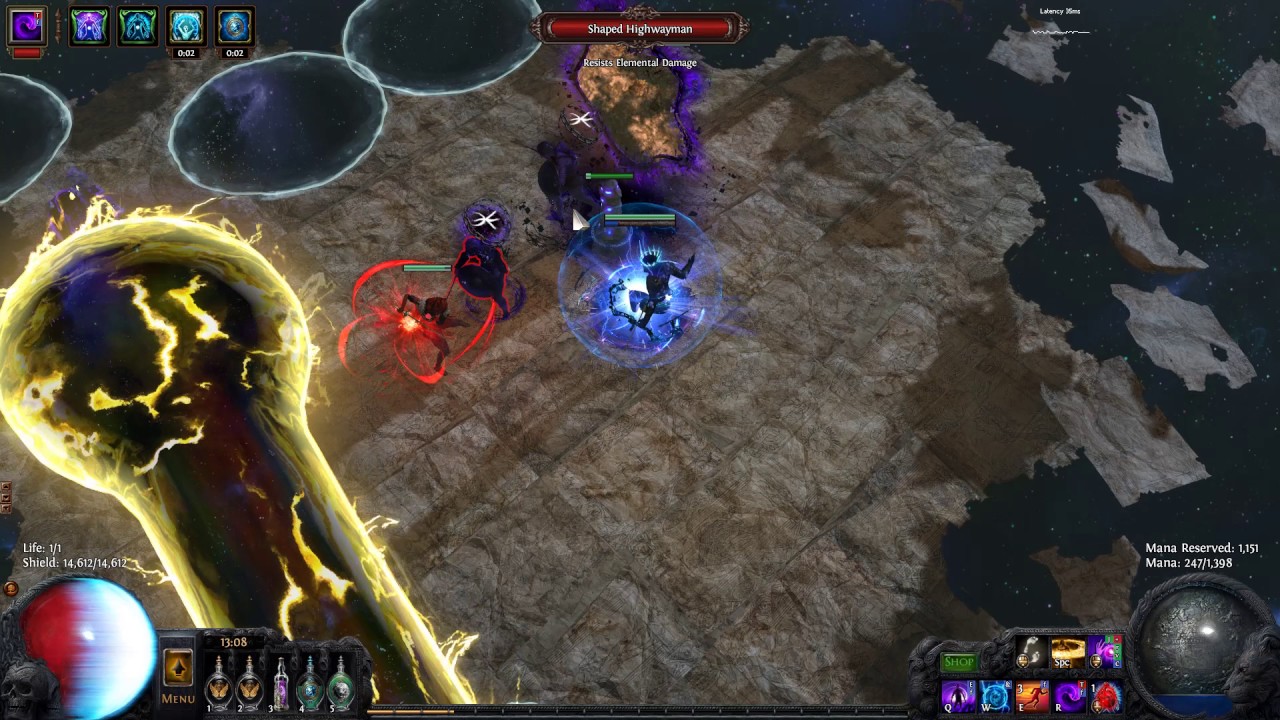 EHC Shaper kill (no logout run) - Essence drain