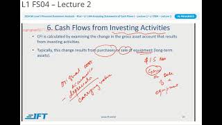 Celebrity Module 04 | Chapter 04 | FSA: Cash Flow Statements I | V03 IFT Lecture 2 Profile