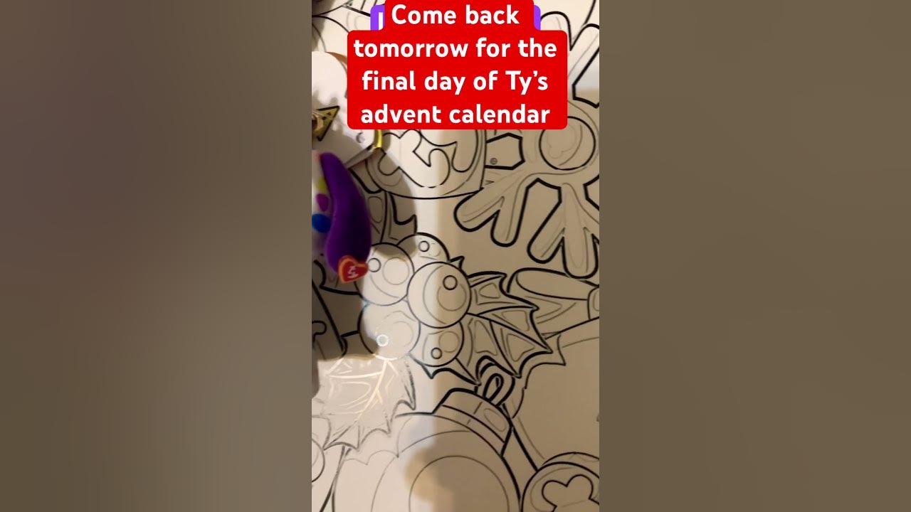 Day 11 of opening Ty’s 12 Days of Beanie advent calendar YouTube