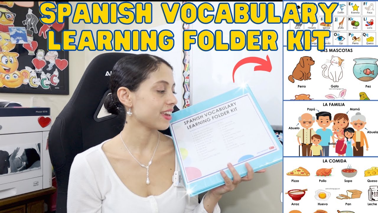 Spanish Vocabulary Learning Folder KIT