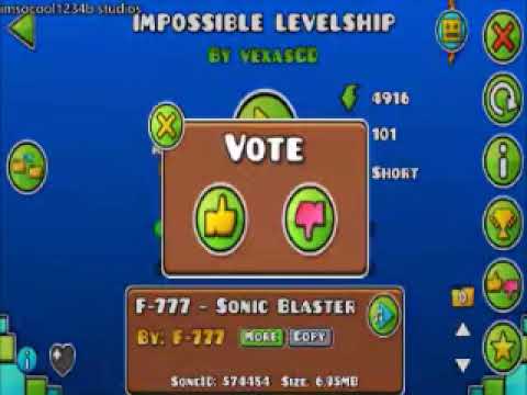 inposible geomrty dash levels