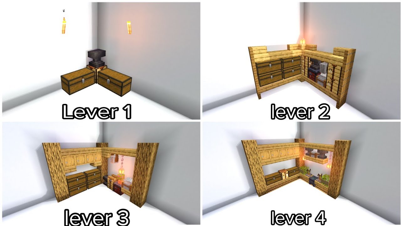 Multiple Levers Minecraft Minecraft | 4 Lever Design Khi Đi Sinh Tồn Đơn giản | Diệu Mèo TV - YouTube