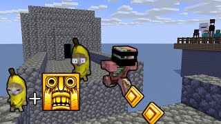 Banana Cat Temple Run - Minecraft Animation