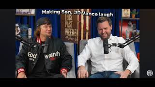 Theo Von and Sen. JD Vance laugh it out. The single best interview of a politician in the world