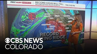 Record-setting temperatures arrive to Colorado with 90s in the forecast by the weekend