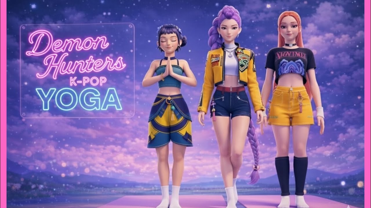 Demon Hunters K-Pop |Most Kids Yoga Is Boring… This One Works! 🌈