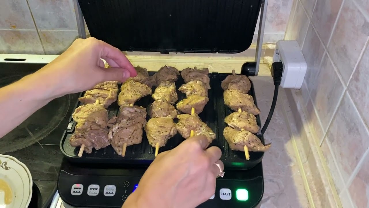 Шашлык на электрогриле PRIME TECHNICS PGH 204 SB