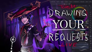 Drawing YOUR Requests Live! || Art Request Stream || TerroiArt
