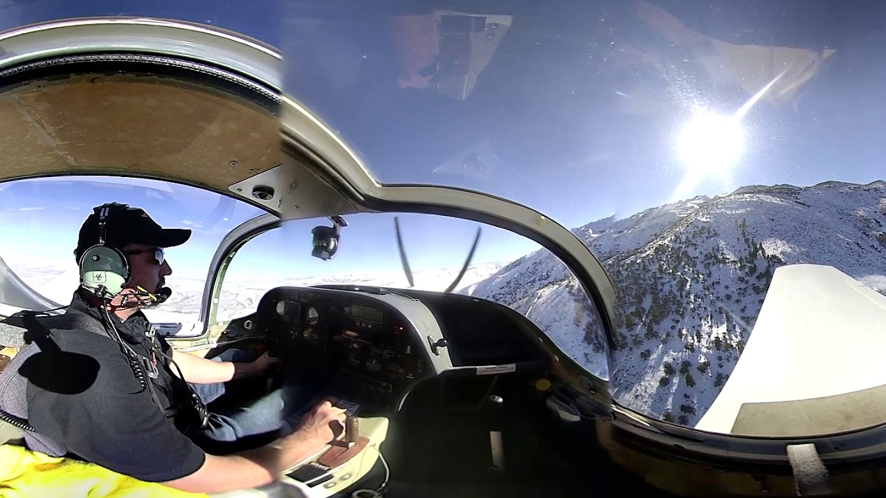 Close terrain flying. Europa monowheel 360 VR 3D