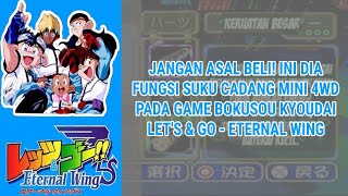 Bakusou Kyoudai Let's & Go Eternal Wings (PS 1)- Fungsi Suku Cadang Mini 4WD screenshot 4